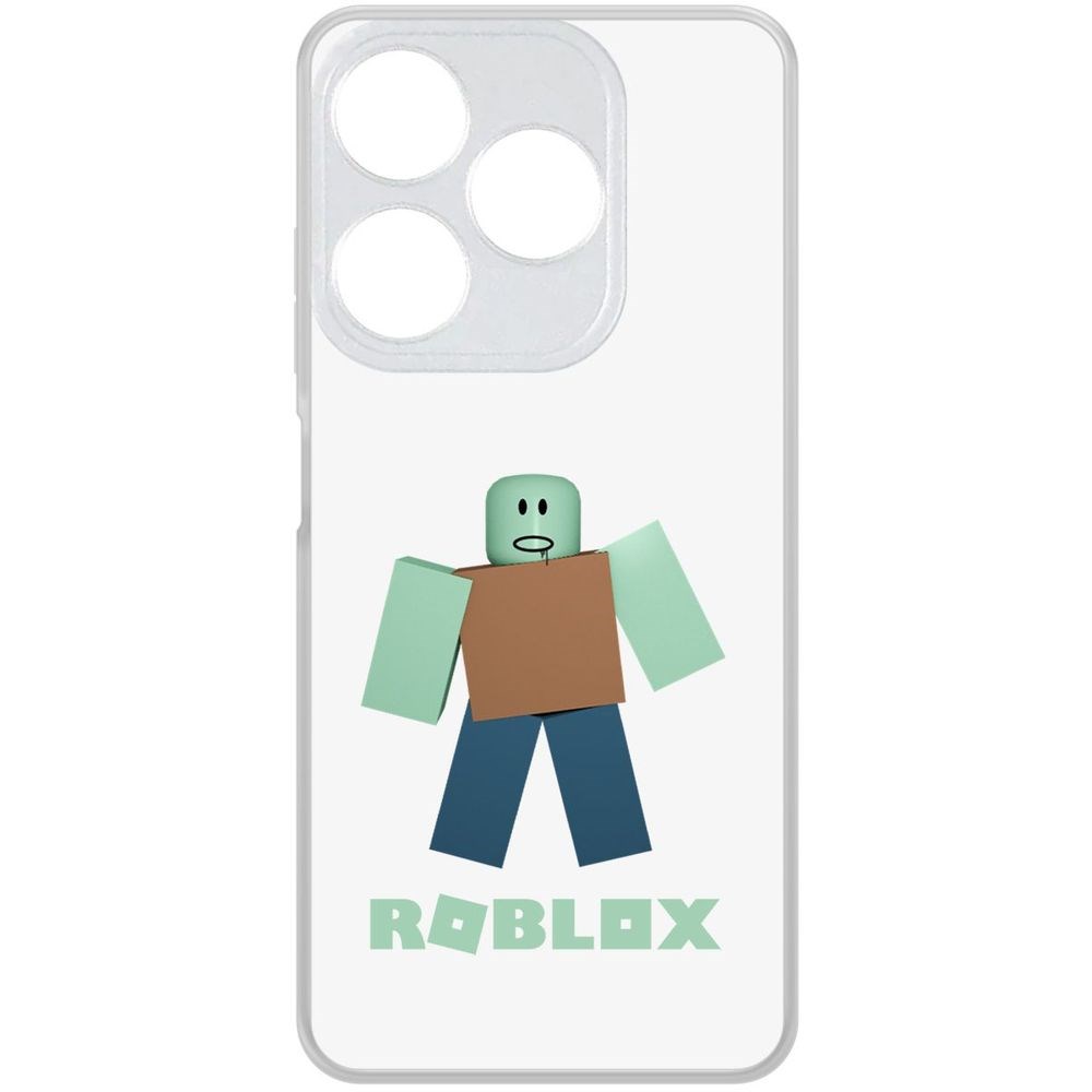 

Чехол-накладка Krutoff Clear Case Roblox-Зомби для TECNO Spark 10C, Прозрачный