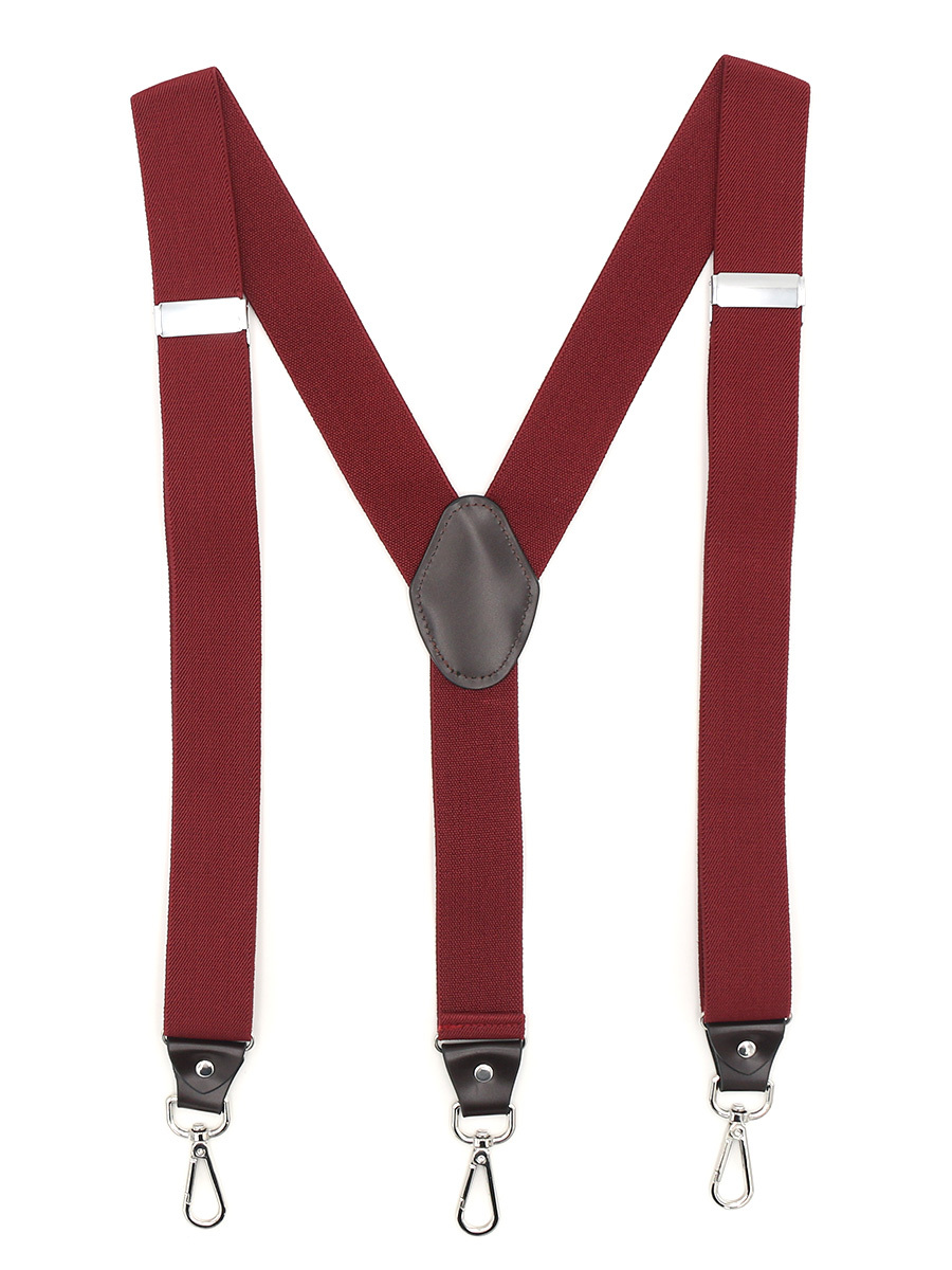 Подтяжки унисекс GENTLETEAM Suspenders-4 бордовые 1351₽