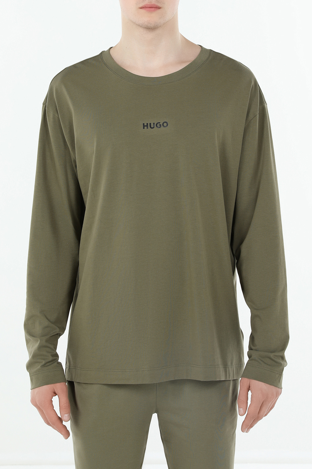

Лонгслив домашний мужской HUGO BOSS 50522302 зеленый 2XL, 50522302