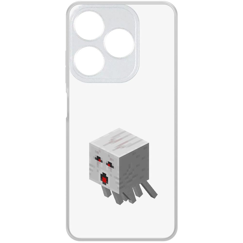 

Чехол-накладка Krutoff Clear Case Minecraft-Гаст для TECNO Spark 10C, Прозрачный