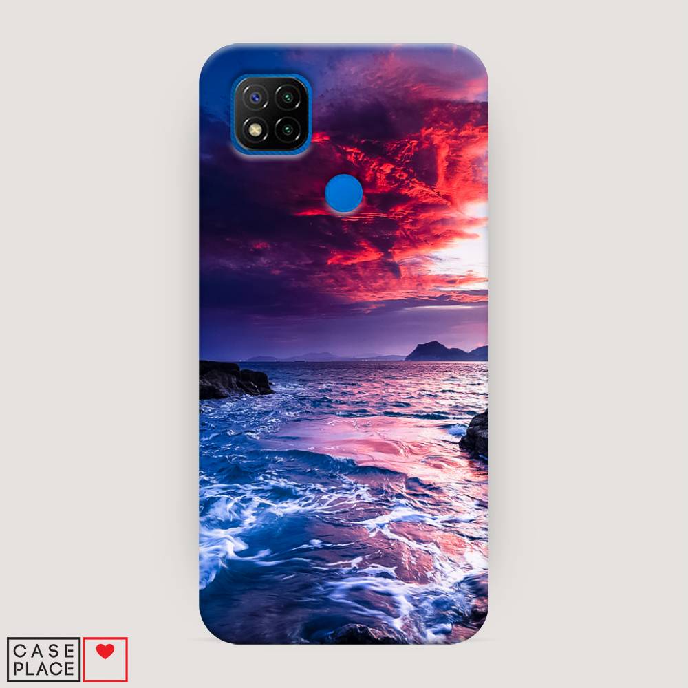 

Пластиковый чехол "Волны 1" на Xiaomi Redmi 9C, 39020-3