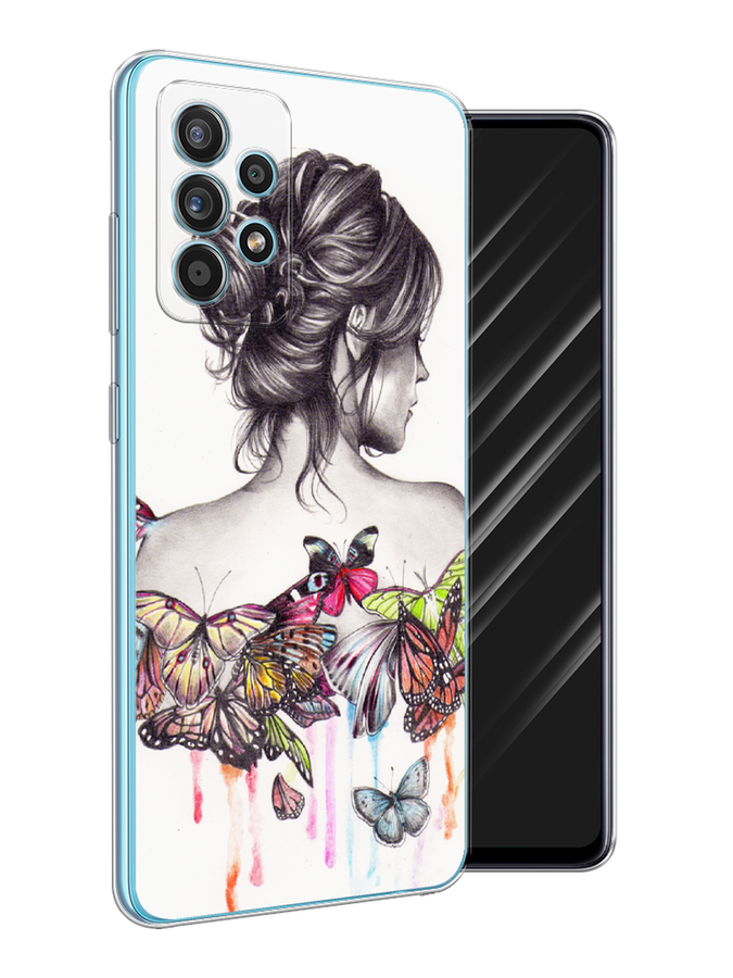 

Чехол Awog на Samsung Galaxy A52 / Самсунг A52 "Девушка с бабочками", Разноцветный, 2102450-10