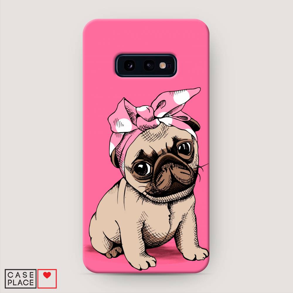 фото Пластиковый чехол "dog pin-up" на samsung galaxy s10e awog