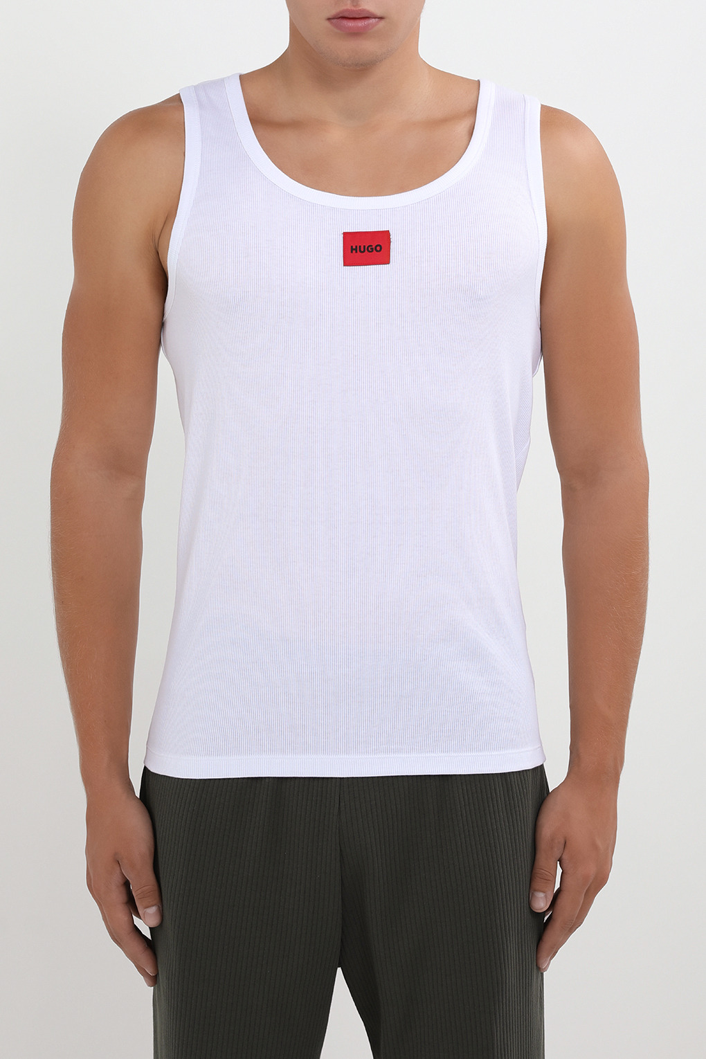 

Майка мужская HUGO BOSS 50515657 белая L, Белый, 50515657