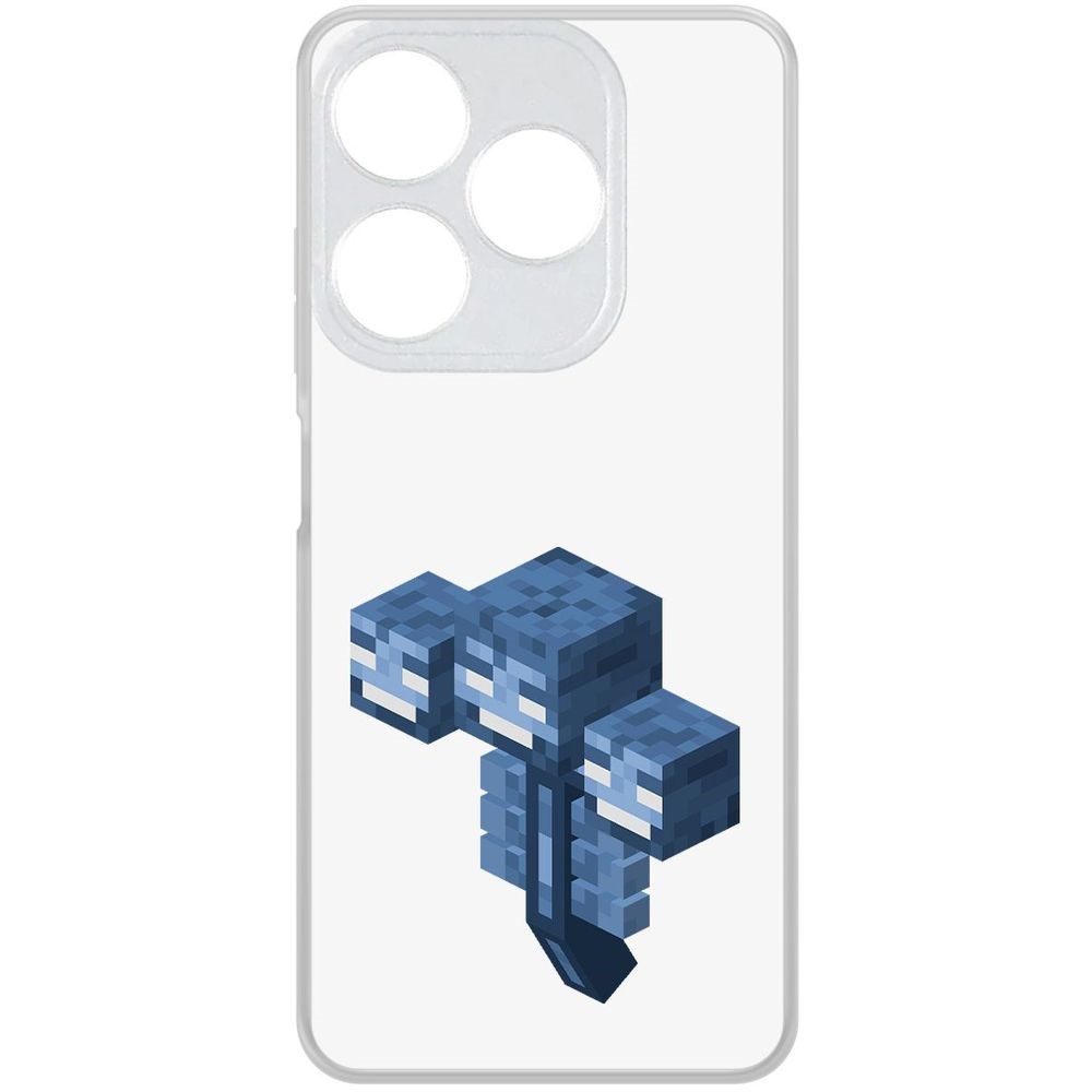 

Чехол-накладка Krutoff Clear Case Minecraft-Иссушитель для TECNO Spark 10, Прозрачный