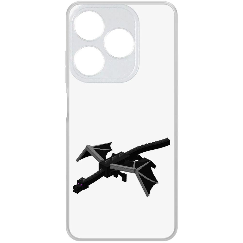 

Чехол-накладка Krutoff Clear Case Minecraft-Дракон Края для TECNO Spark 10, Прозрачный