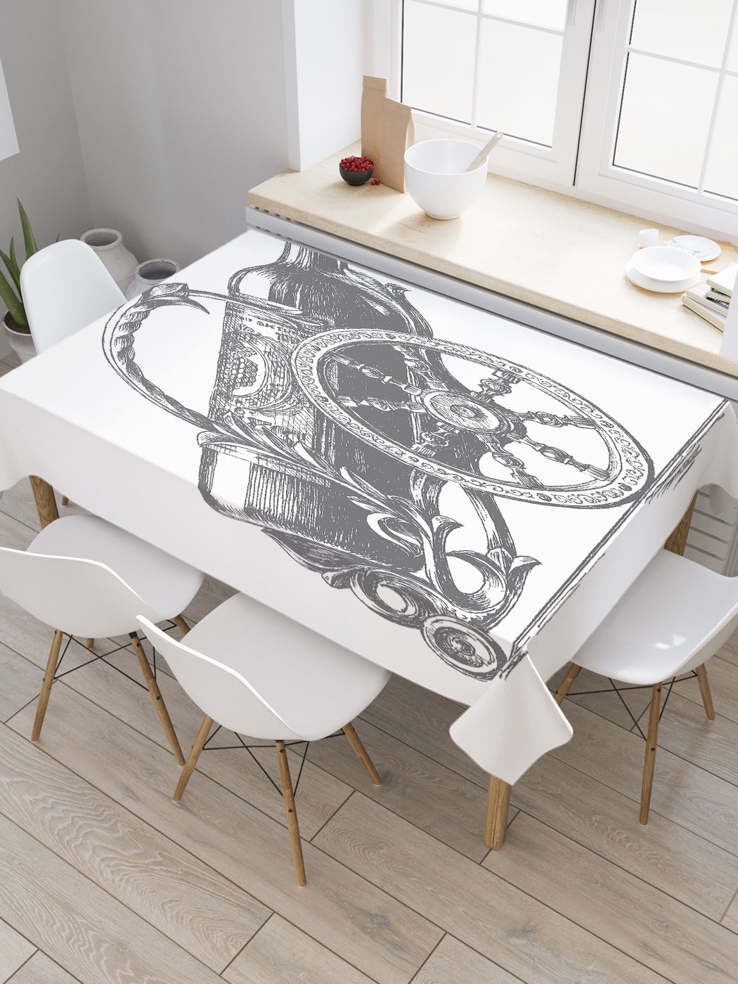 

Скатерть прямоугольная JoyArty "Подставка Царь-Пушка" из сатена, 120x145 см, Подставка Царь-Пушка