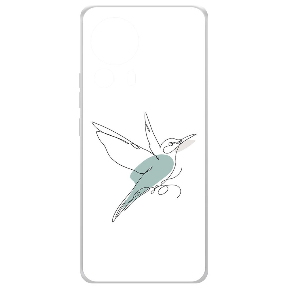 

Чехол-накладка Krutoff Clear Case Легкость для Xiaomi 13 Lite, Прозрачный