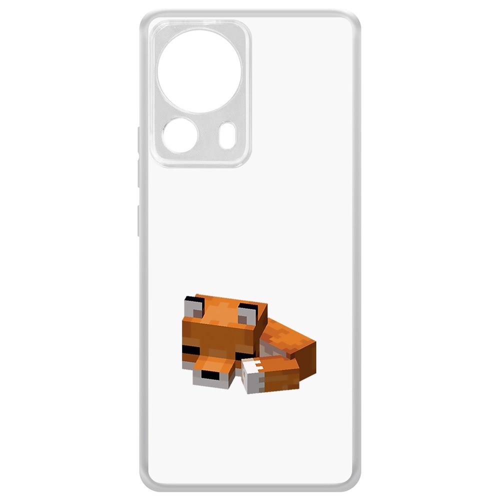 

Чехол-накладка Krutoff Clear Case Minecraft-Спящий Лисенок для Xiaomi 13 Lite, Прозрачный