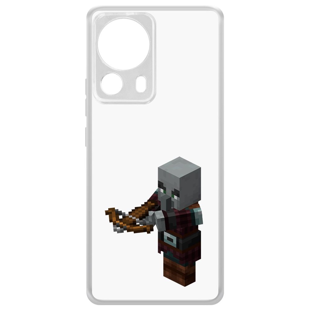 

Чехол-накладка Krutoff Clear Case Minecraft-Разбойник для Xiaomi 13 Lite, Прозрачный