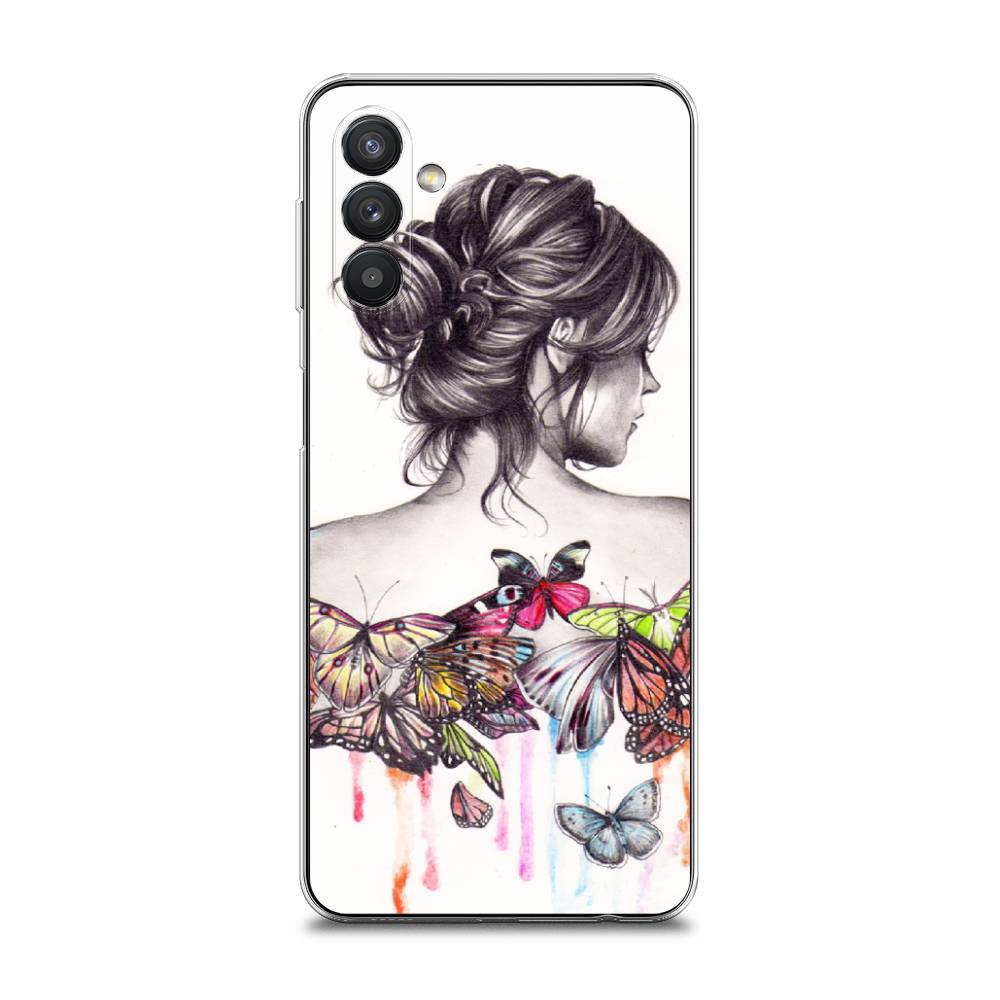 

Чехол Awog на Samsung Galaxy A13 5G / Самсунг A13 5G "Девушка с бабочками", Разноцветный, 2104150-10