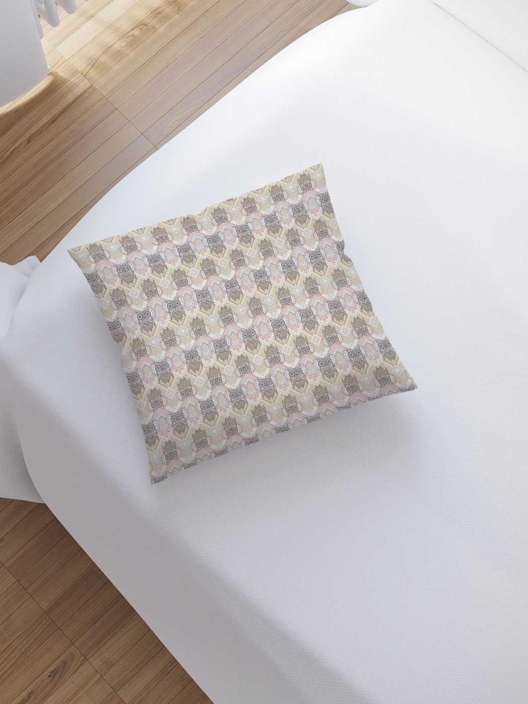 

sl_37248 МУЛЬТИ Наволочка с фотопечатью 45x45, Бежевый;серый