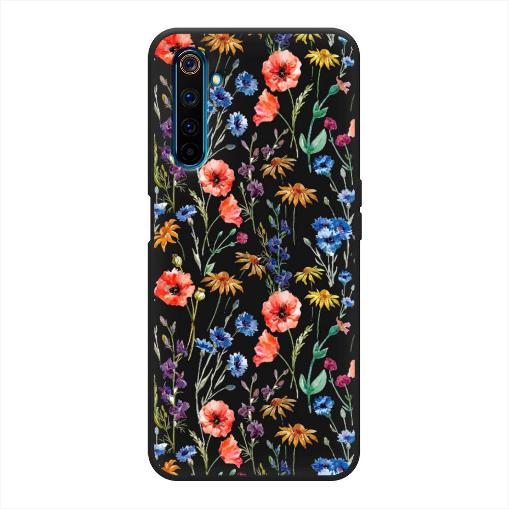 

Чехол Awog на Realme 6 Pro "Маки и васильки фон", 252852-1