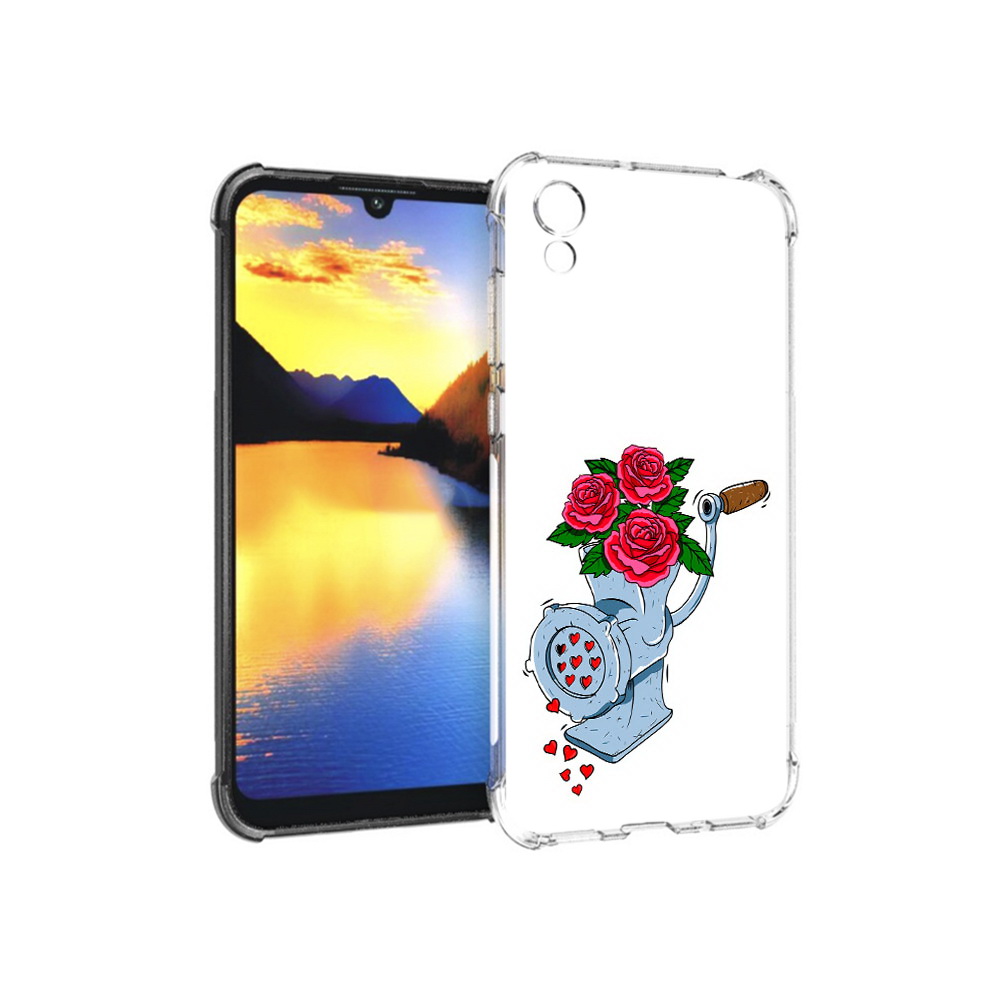 

Чехол MyPads Tocco для Huawei Y5 Цветочные сердца, Прозрачный, Tocco