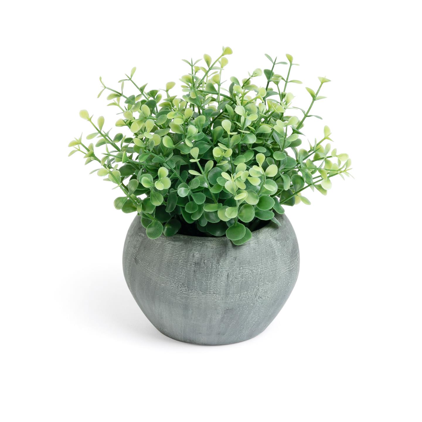 

Flower Искусственное растение эвкалипт в сером горшке
