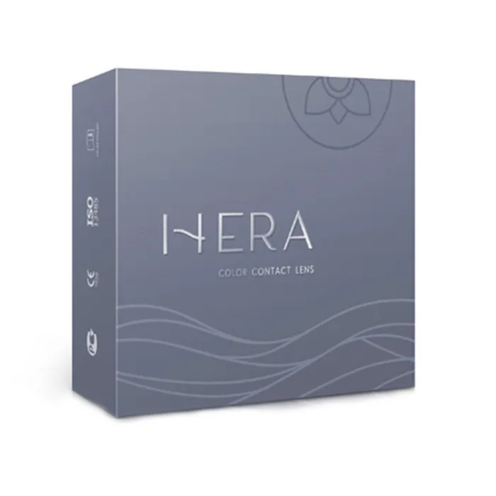 Цветные контактные линзы Hera Emotion 2 линзы R 8.6 SPH -1.00 blue (голубые), квартальные