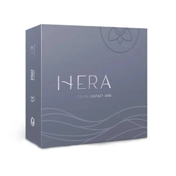 Цветные контактные линзы Hera Emotion 2 линзы R 8.6 SPH -1.50 aqua (аква), квартальные