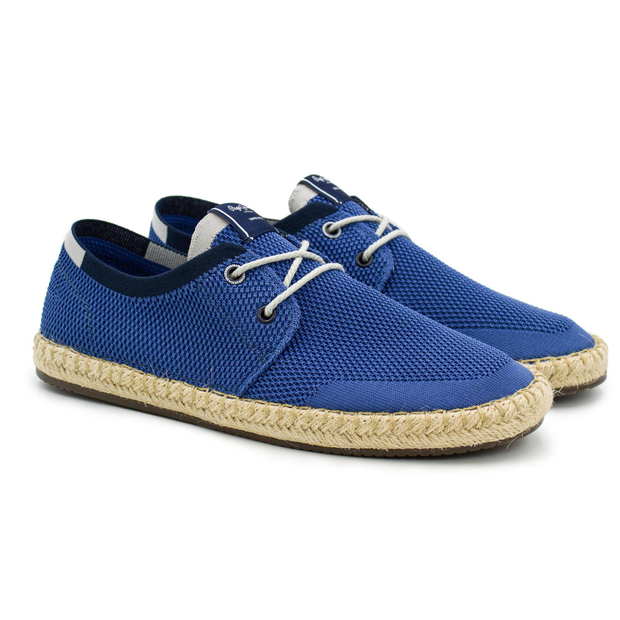 

Эспадрильи мужские Pepe Jeans London TOURIST LACES UP KNIT PMS10300 синие 45 EU, TOURIST LACES UP KNIT PMS10300