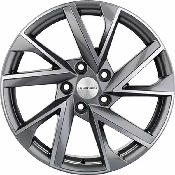 фото Колесный диск khomen wheels khw1714 cx-5/seltos gray-fp 7x17/5x114.3 et50 d67.1 whs498173