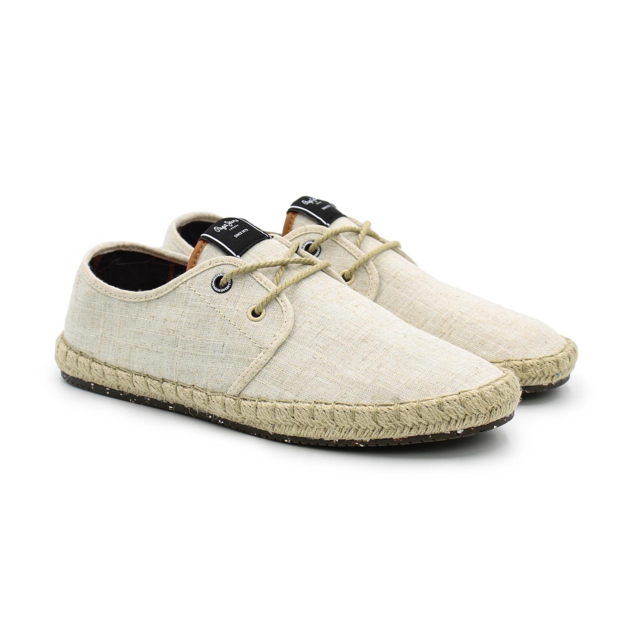 фото Эспадрильи мужские pepe jeans london tourist linen pms10304 бежевые 41 eu