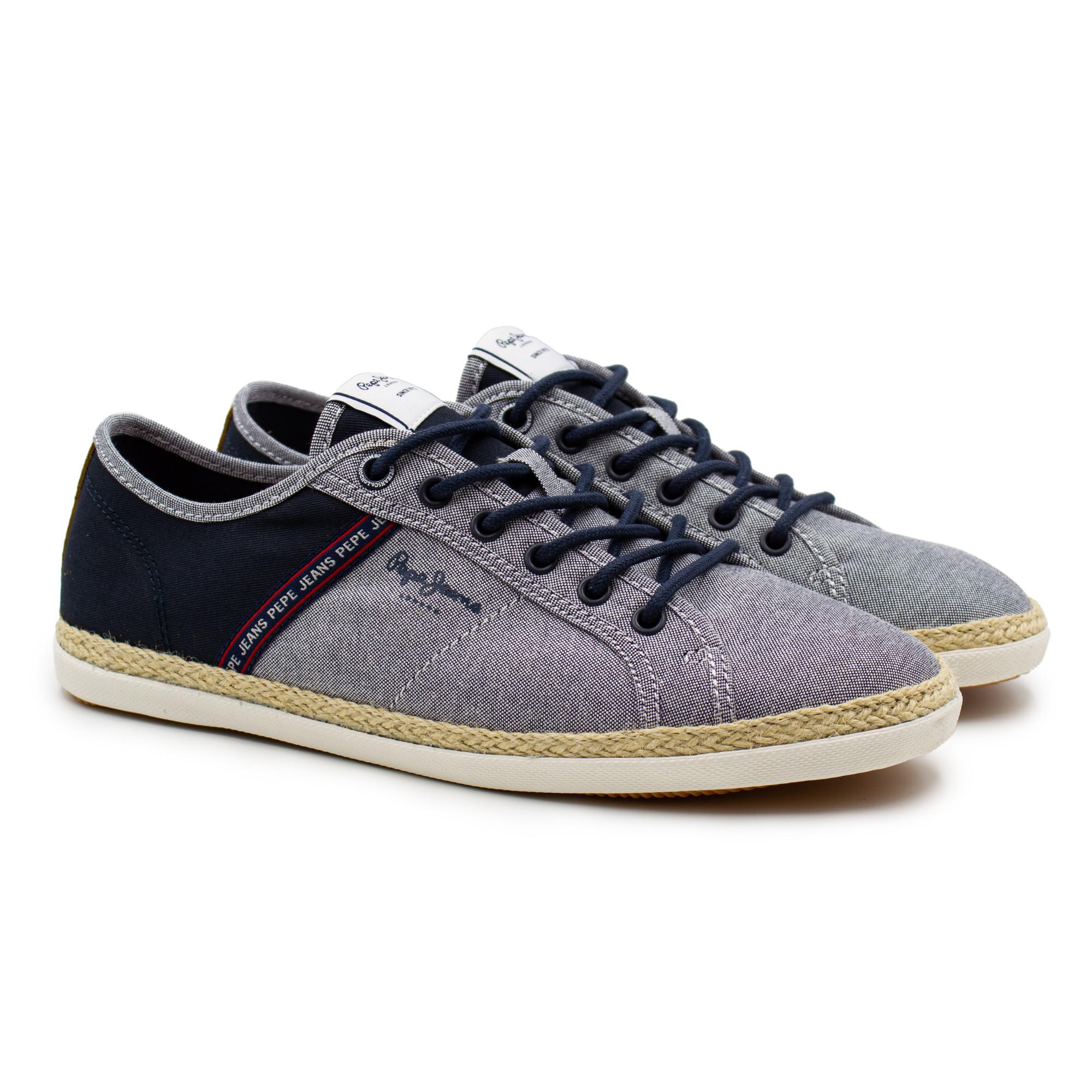 

Кеды мужские Pepe Jeans London MAUI TAPE CHAMBRAY PMS10297 синие 40 EU, MAUI TAPE CHAMBRAY PMS10297