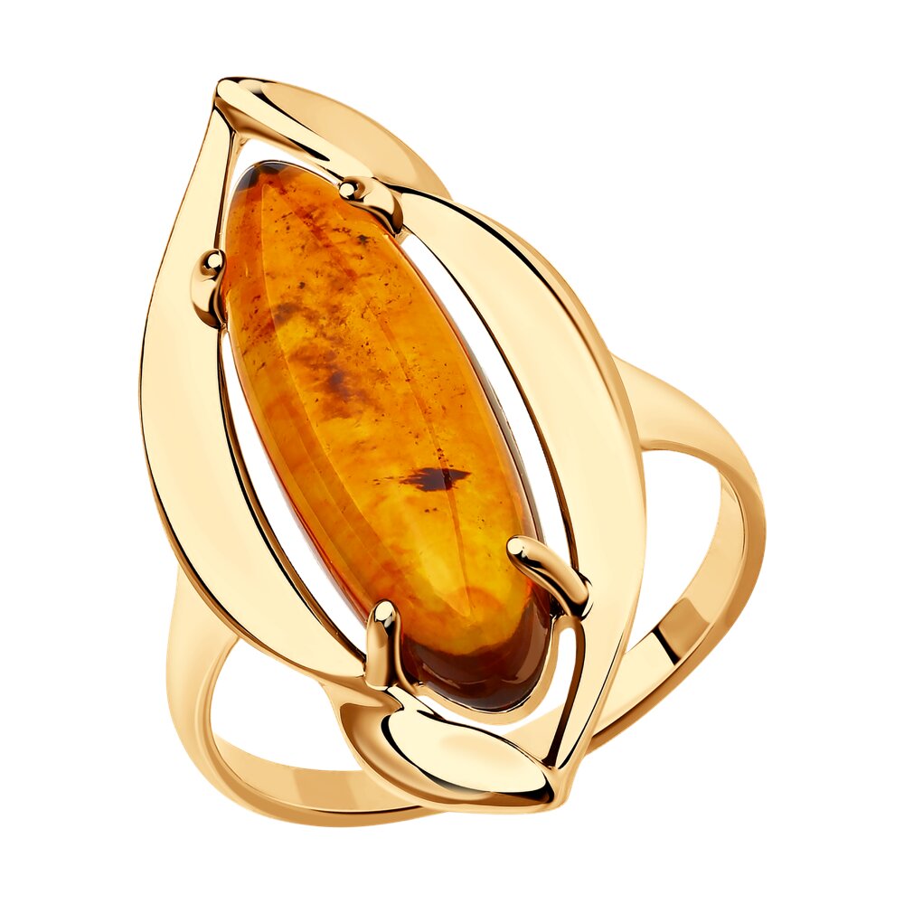 

Кольцо из серебра р. 16,5 SOKOLOV 83010038, янтарь прессованный, 83010038