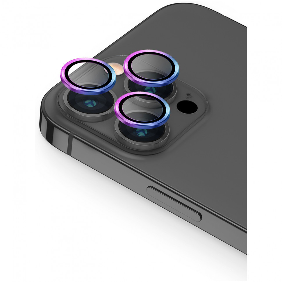 

Uniq Optix Camera Lens protector Aluminium 0.25 мм iPhone 13 Pro/13 Pro Max, Iridescent, Camera Lens protector Aluminium