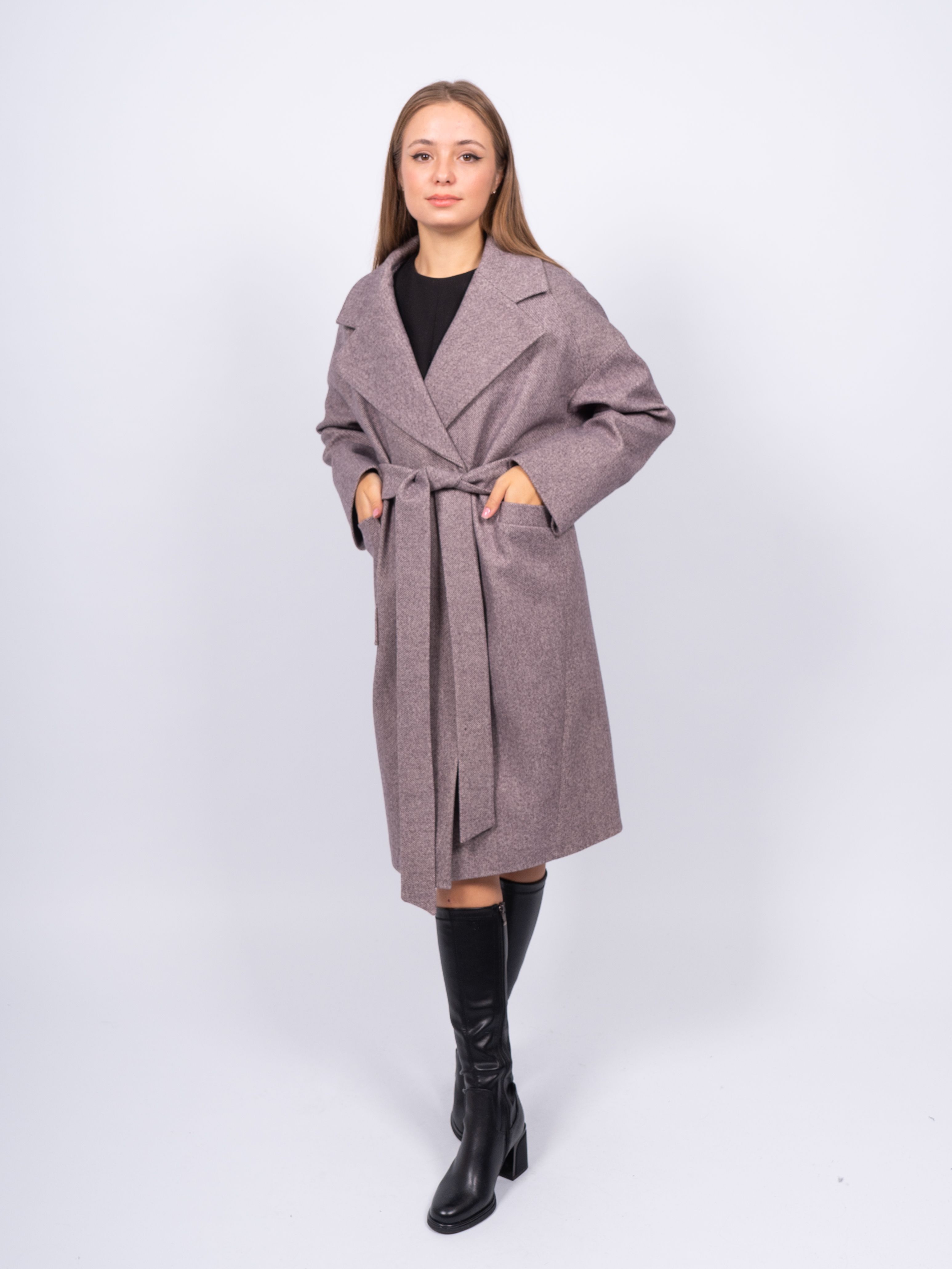 

Пальто женское 365 clothes KR-291-Рубчик коричневое 50 RU, Коричневый, KR-291-Рубчик