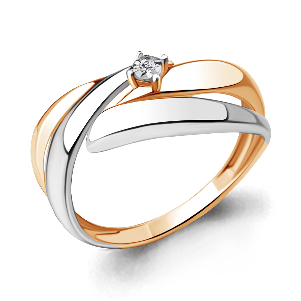 

Кольцо из красного золота с бриллиантом р. , Aquamarine 963046к_585_кз, 963046к_585_кз