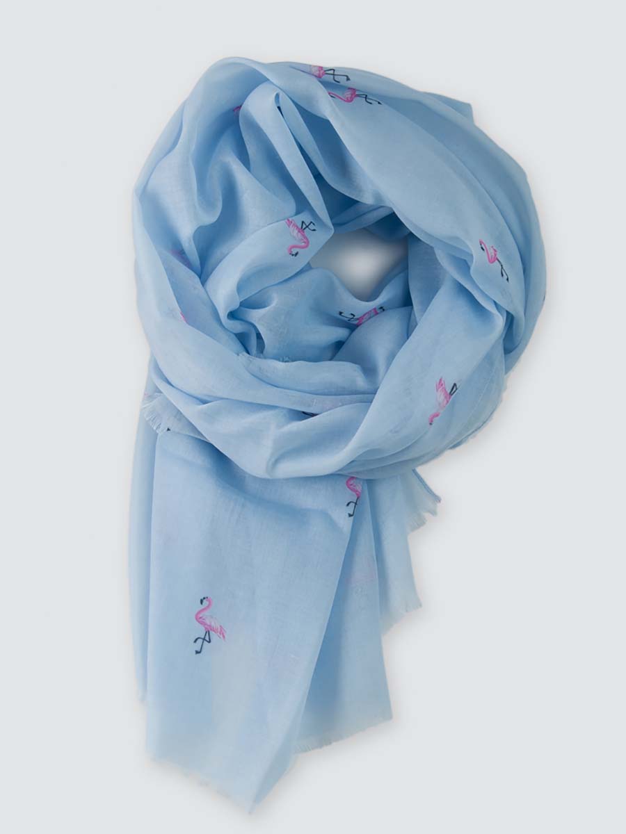 

Палантин женский Marmalato 500-007 голубой, 180х80 см, 500-007