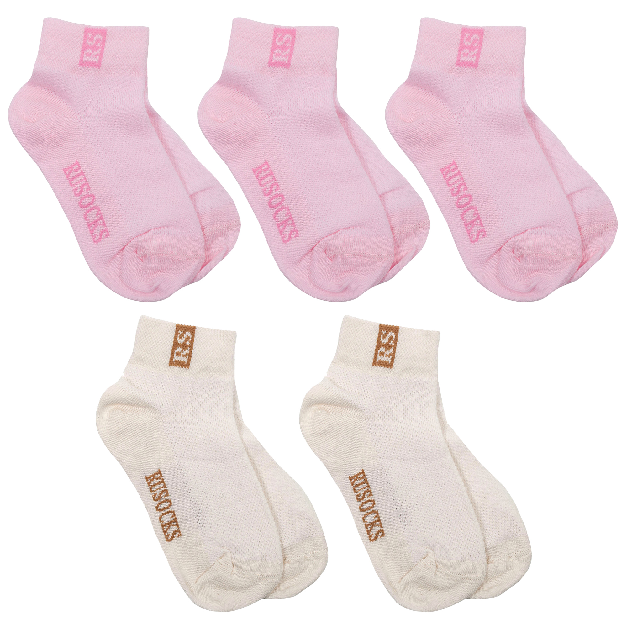 Носки детские Rusocks 5-Д-36, розовый; бежевый, 20-22
