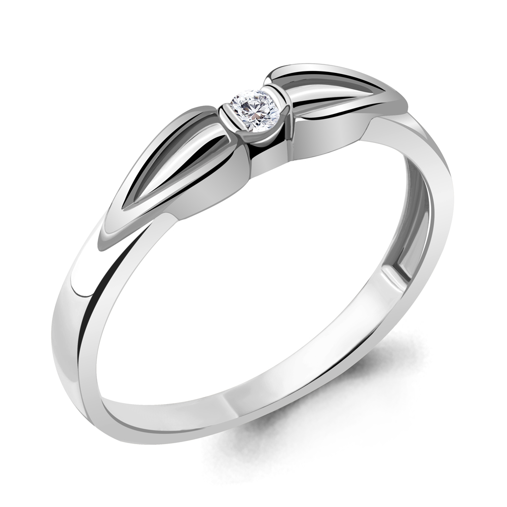 

Кольцо из белого золота с бриллиантом р.  Aquamarine 963022_585_бз, 963022_585_бз