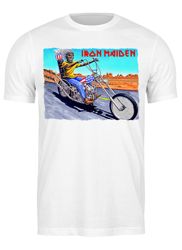 

Футболка мужская Printio Iron maiden band белая M, Белый, Iron maiden band