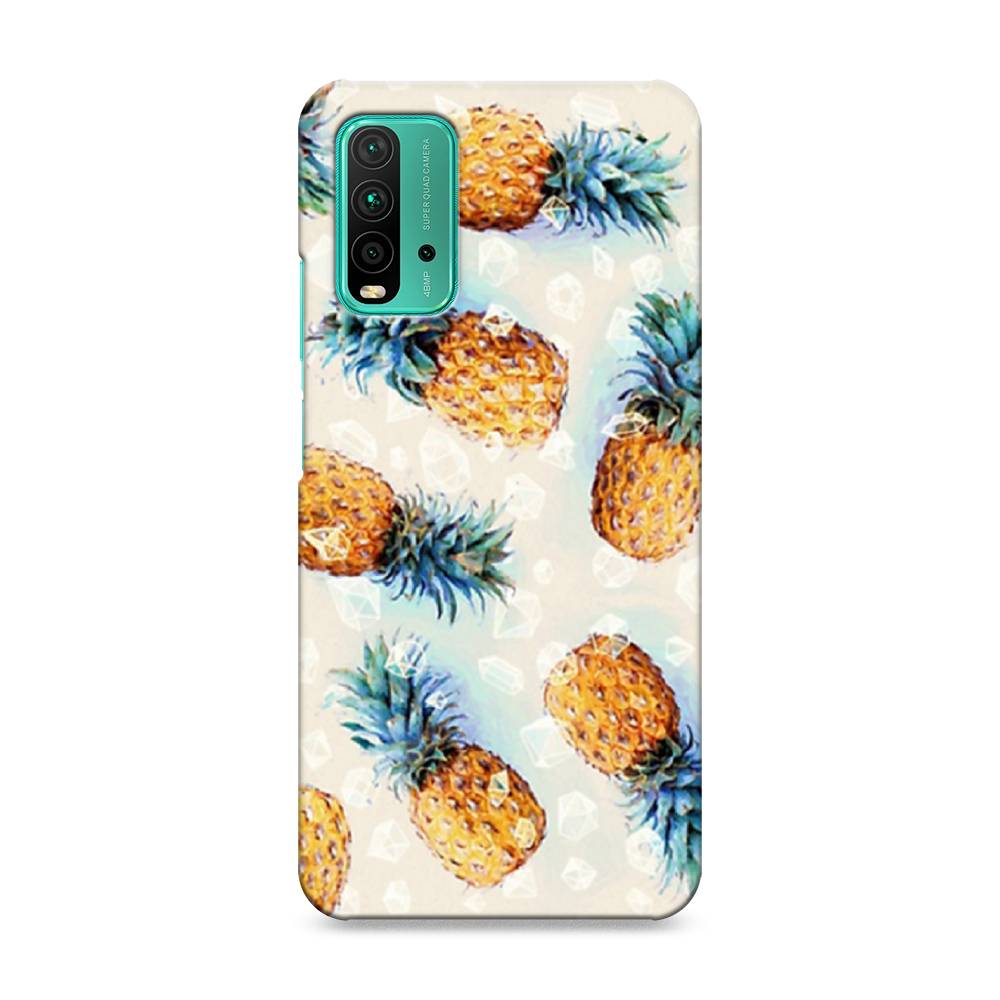 

Пластиковый чехол "Ананасы" на Xiaomi Redmi 9T, 39820-2