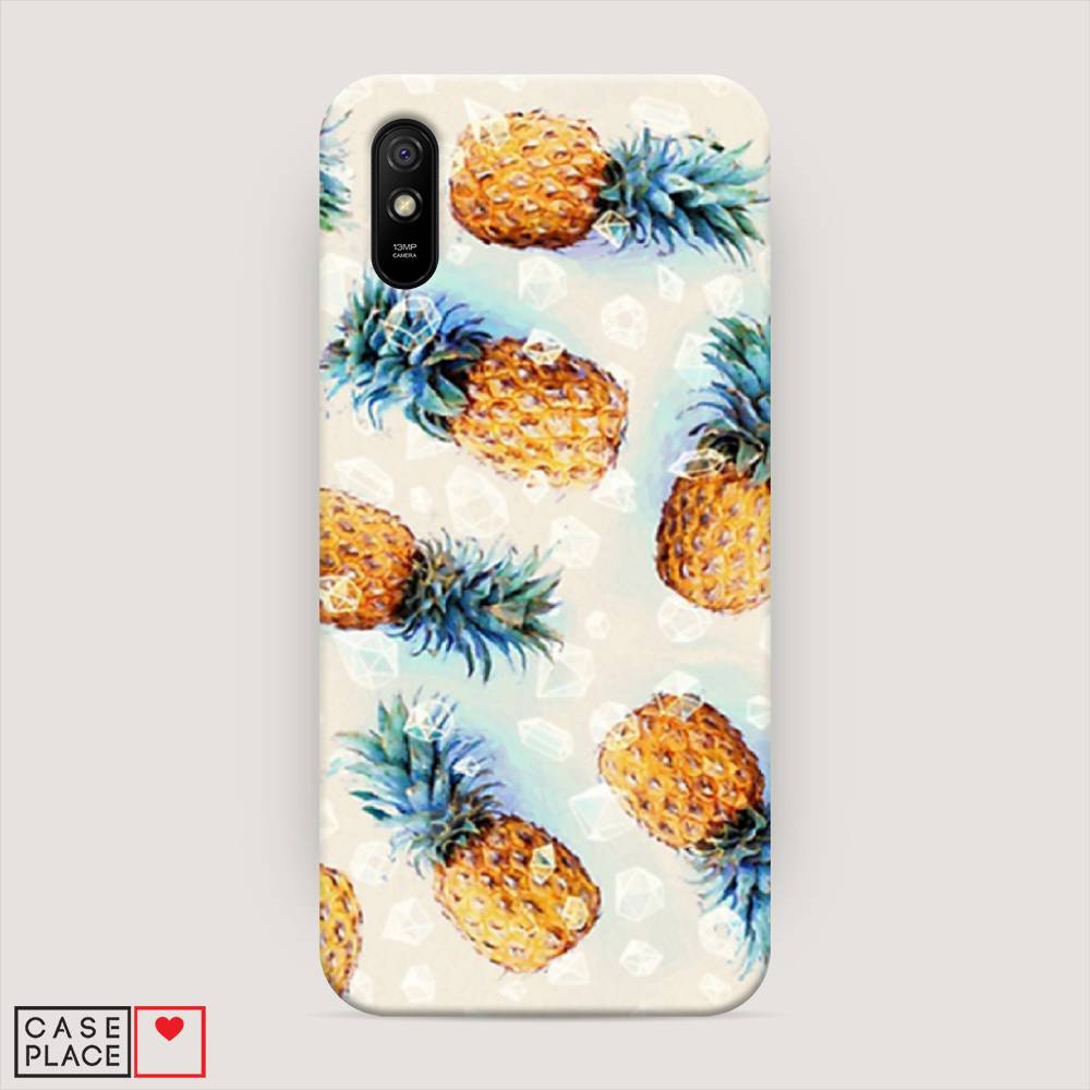 

Пластиковый чехол "Ананасы" на Xiaomi Redmi 9A, 38920-2