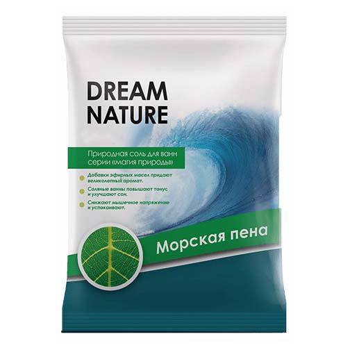 Купить Соль для ванны Dream Nature Морская натуральная с пеной 900 г