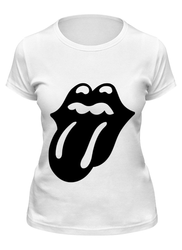 

Футболка женская Printio Rolling stones (black) белая M, Белый, Rolling stones (black)