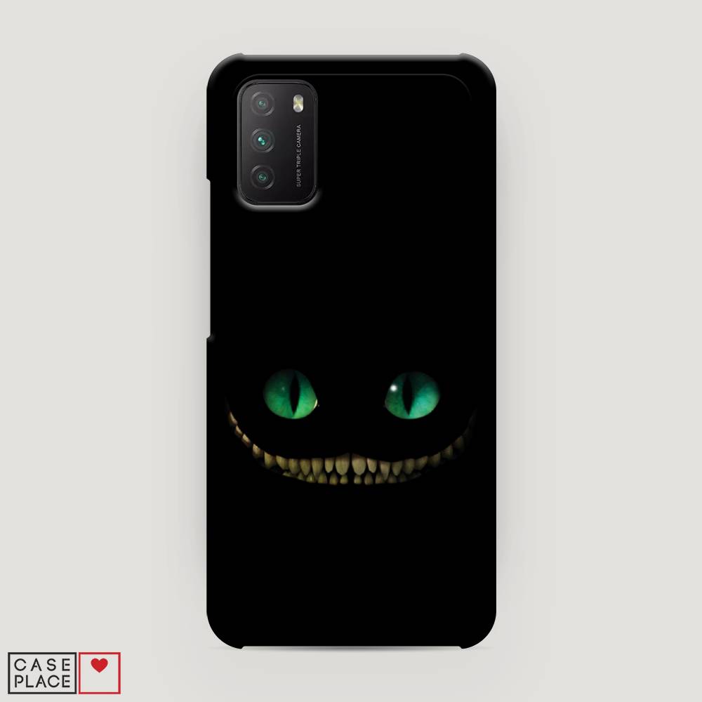 

Пластиковый чехол "Зеленоглазый чеширский кот" на Xiaomi Poco M3, 39520-1