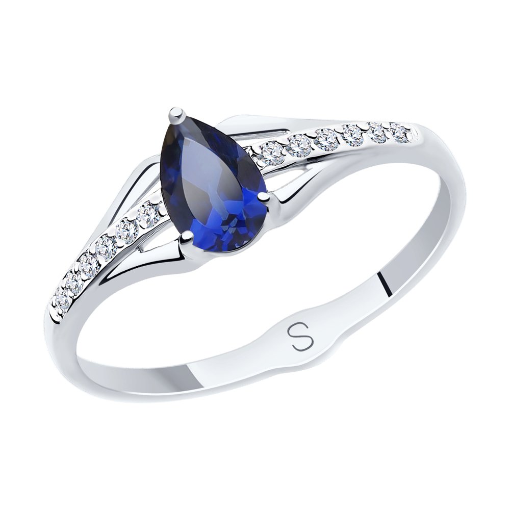 

Кольцо из белого золота с корундом р. 16,5 SOKOLOV 715614-3, 715614-3