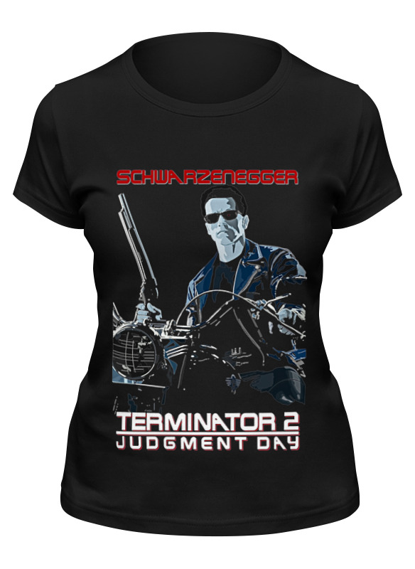 

Футболка женская Printio Terminator черная XL, Черный, Terminator