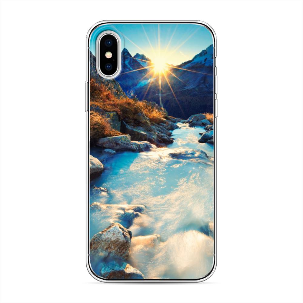 

Чехол Awog на Apple iPhone XS (10S) / Айфон XS (10S) "Восход 7", Разноцветный, 11850-4