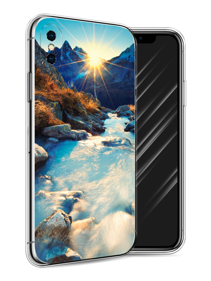 

Чехол Awog на Apple iPhone X (10) / Айфон X (10) "Восход 7", Разноцветный, 11050-4