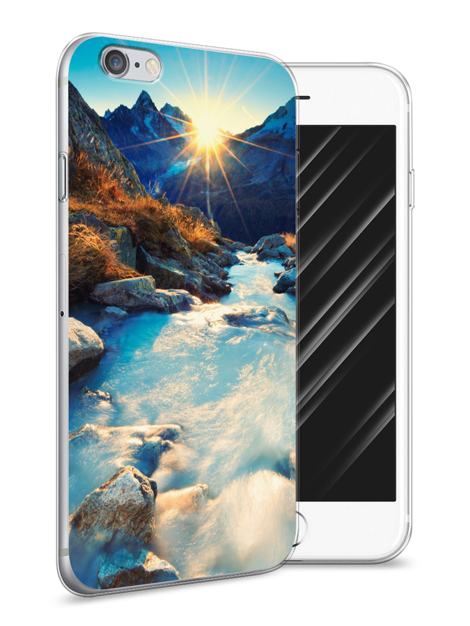 

Чехол Awog на Apple iPhone 6 / Айфон 6 "Восход 7", Разноцветный, 10450-4