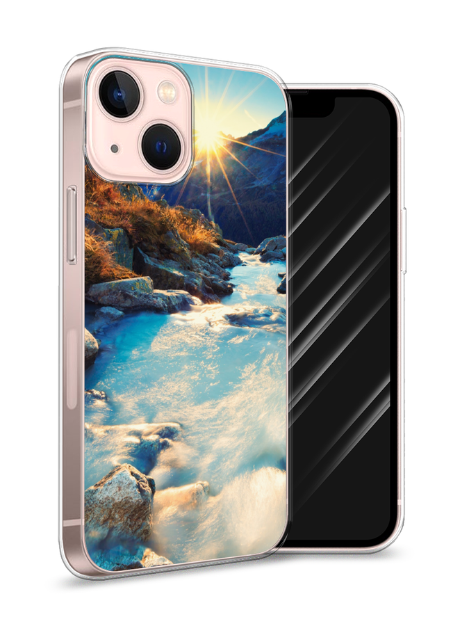 

Чехол Awog на Apple iPhone 13 mini / Айфон 13 mini "Восход 7", Разноцветный, 14150-4