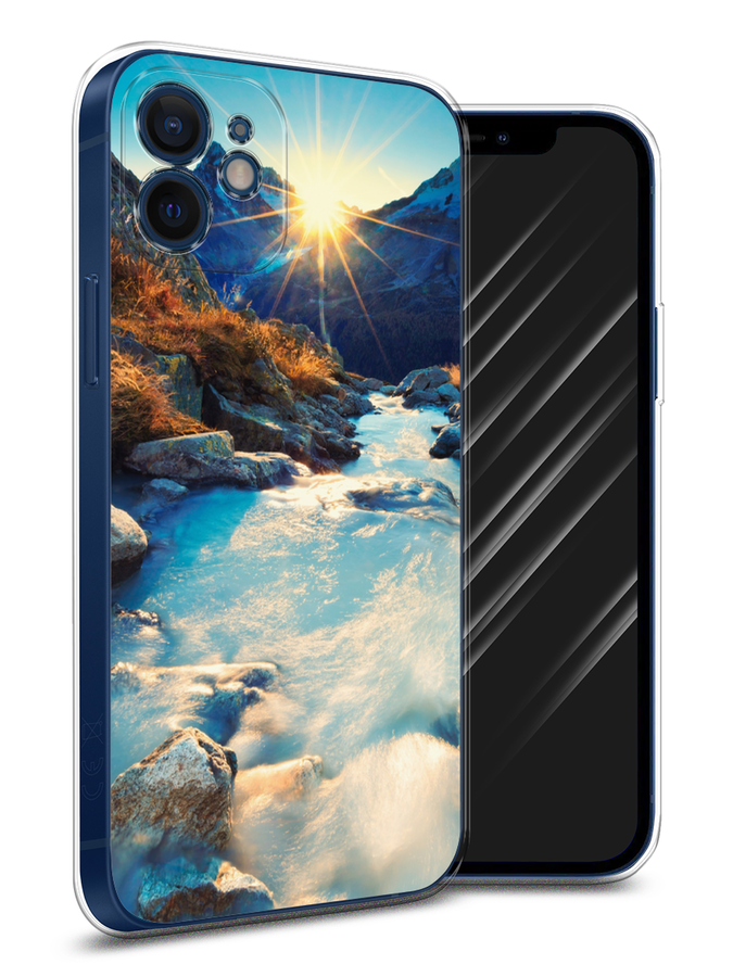 

Чехол Awog на Apple iPhone 12 mini / Айфон 12 mini "Восход 7", Разноцветный, 12650-4