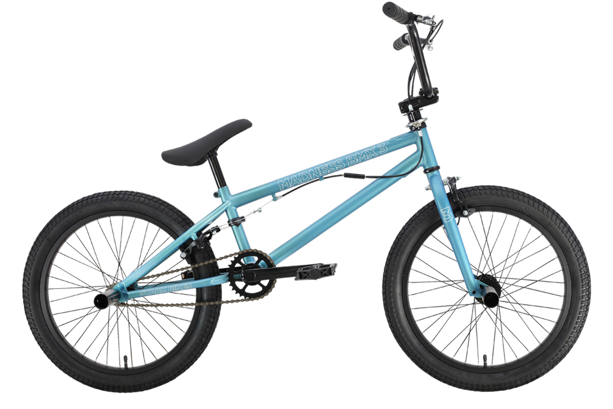 фото Велосипед stark madness bmx 3 2021 one size синий/белый