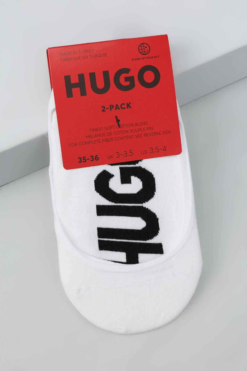 

Комплект следков женских HUGO BOSS 50516398 белых 35-36 2 пары, Белый, 50516398