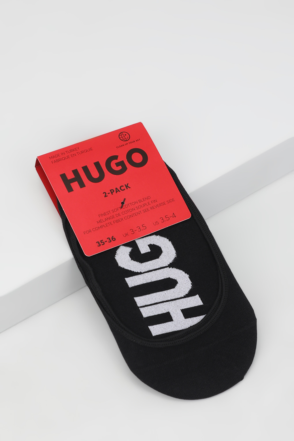 

Комплект следков женских HUGO BOSS 50516398 черных 41-42 2 пары, Черный, 50516398