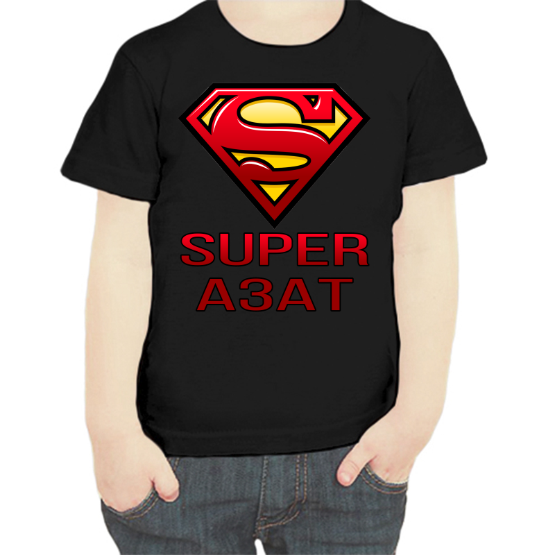 

Футболка мальчику черная 30 р-р super азат, Черный, fdm_super_azat
