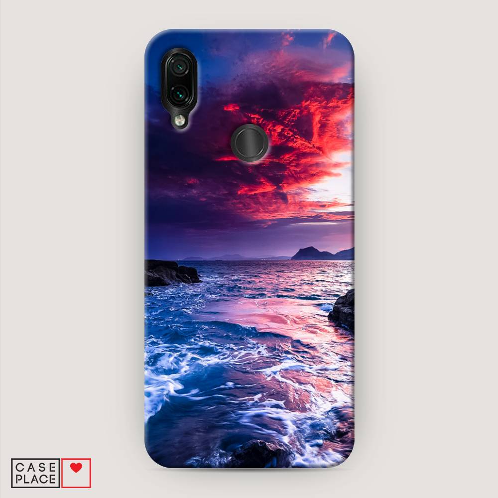 

Пластиковый чехол "Волны 1" на Xiaomi Redmi 7, 35020-3
